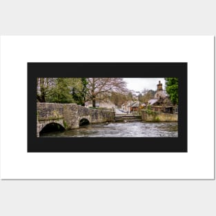 Sheepwash Bridge over the River Wye, Ashford in the Water, Derbyshire Posters and Art